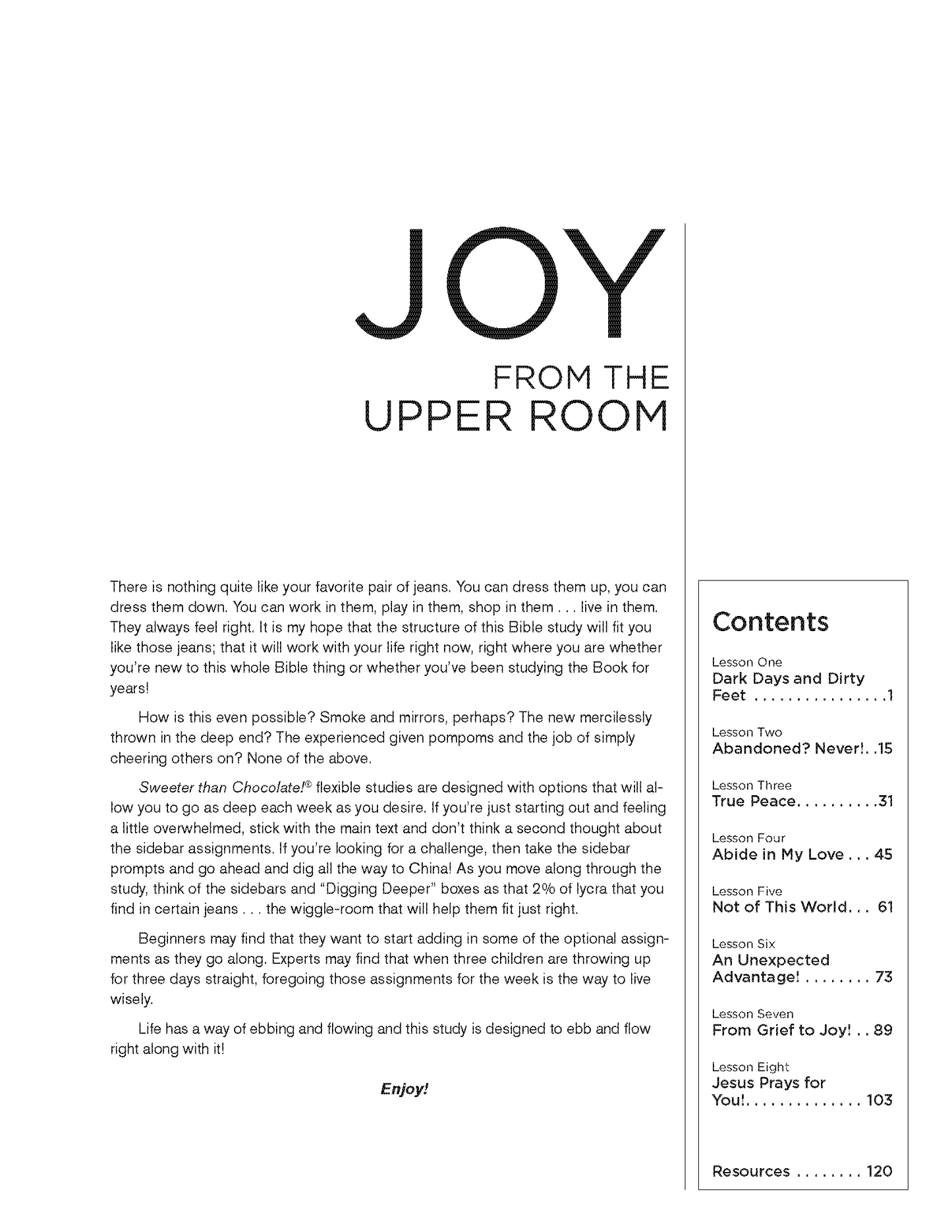 JOY from the Upper Room - Study of John 13-17