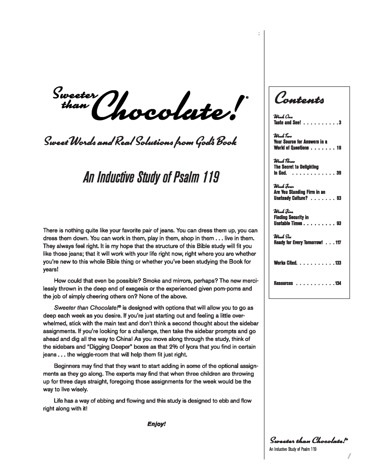 Sweeter Than Chocolate - Psalm 119